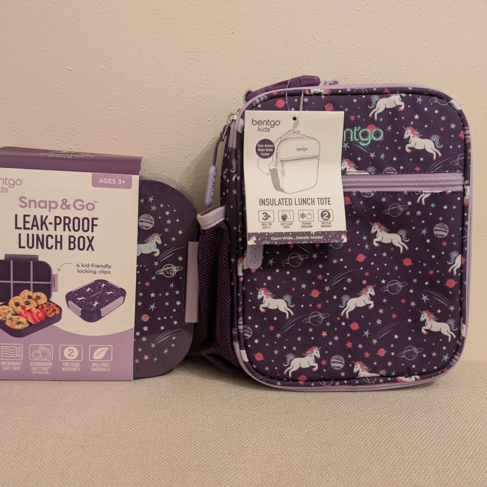 Bentgo Kids Purple Leak-Proof Lunch Box - Picture 9 of 10